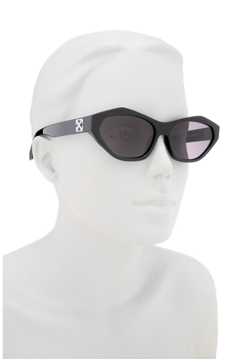 56mm Kent Sunglasses, Alternate, color, BLACK DARK GREY