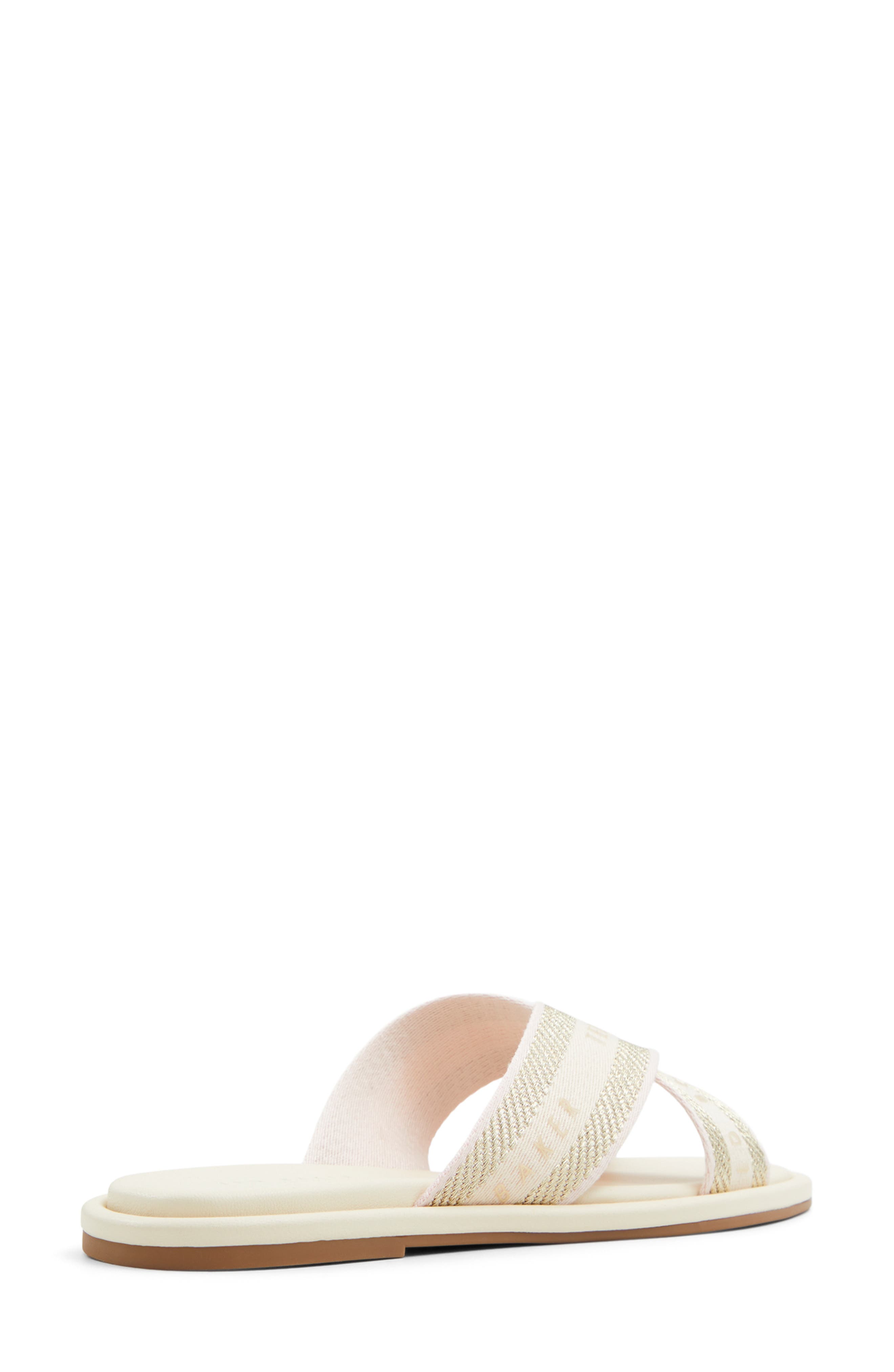 Ashika Icon Slide Sandal, Alternate, color, WHITE