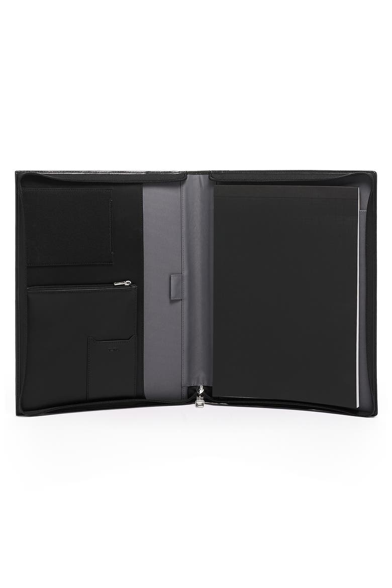 Zip Around Letter Pad, Alternate, color, BLACK