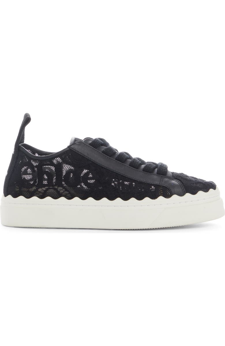 Chloé Lauren Logo Lace Platform Sneaker, Alternate, color,