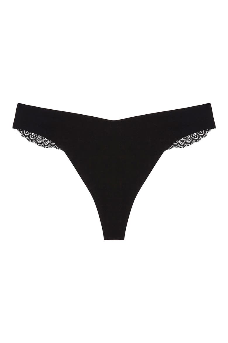 Allegra Jolie 3-Pack Thong, Alternate, color, NOIR