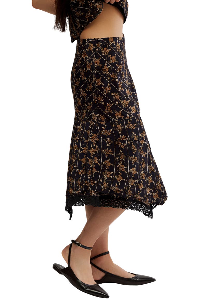 Bali Sweet Escape Asymmetric Hem Skirt, Alternate, color, BLACK COMBO