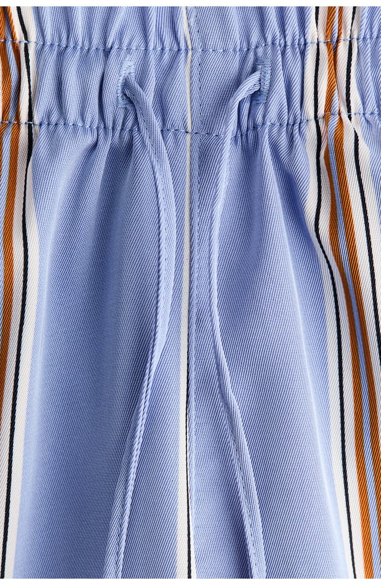 H&M Mama Wide Drawstring Trousers, Alternate, color, Light Blue/Striped