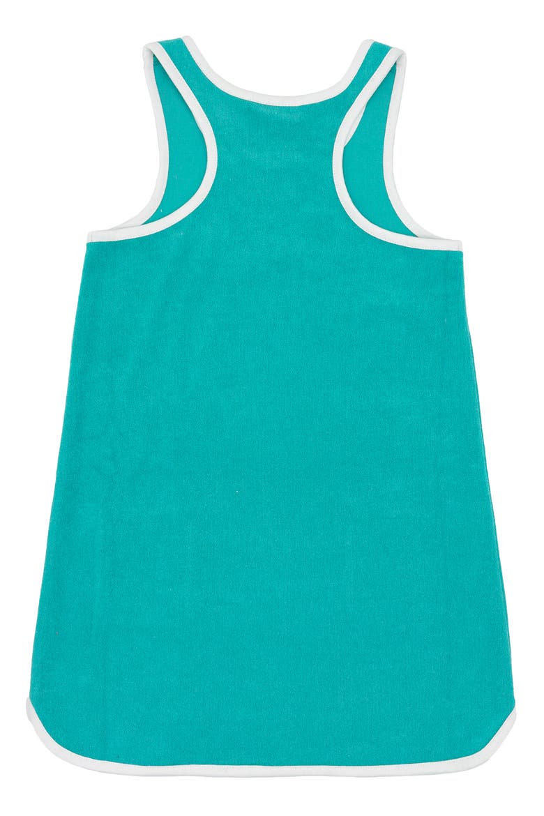 Kids' Clear Skies French Terry Cover-Up Dress, Alternate, color, POOL BLUE