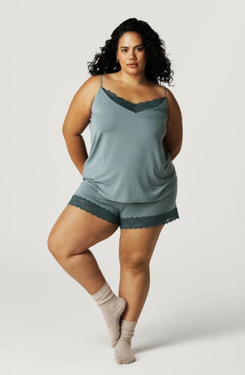 Posh Peanut Lace Camisole In Blue
