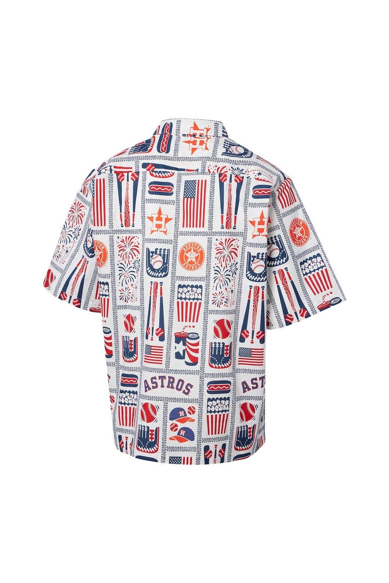 Men's Reyn Spooner White Houston Astros Americana Button-Up Shirt, Alternate, color, White