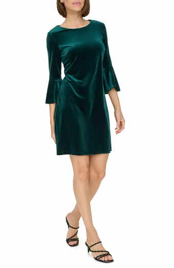 Tommy Hilfiger Bell Sleeve Velvet Dress