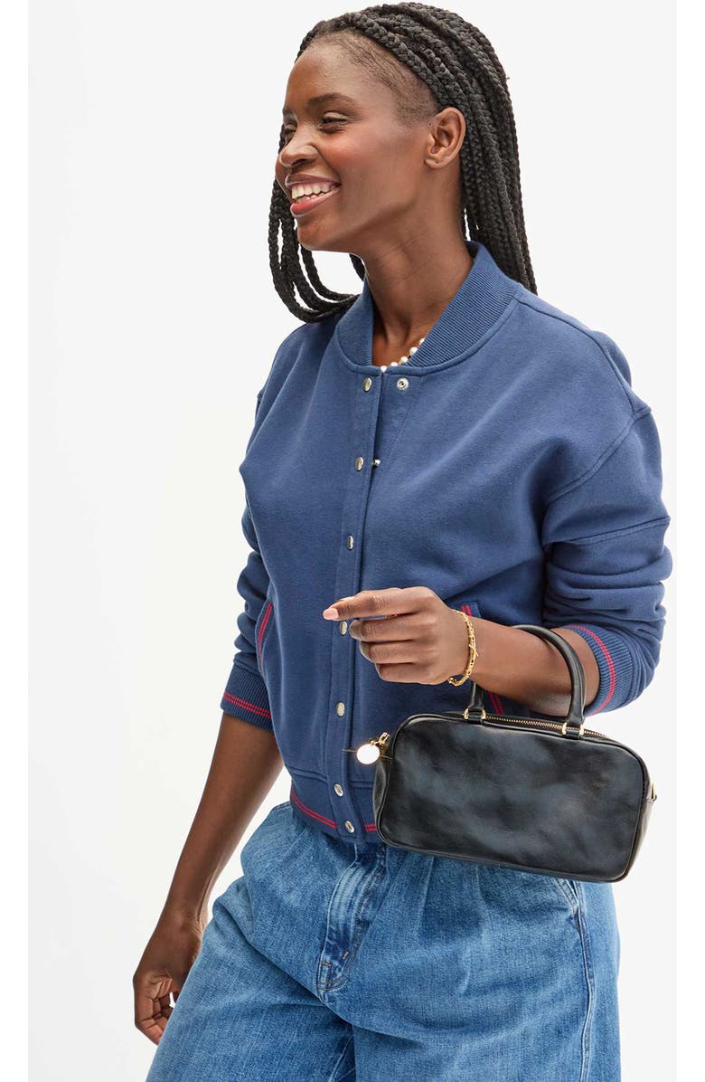 Clare V. Petite Claudine Leather Crossbody Bag, Alternate, color,