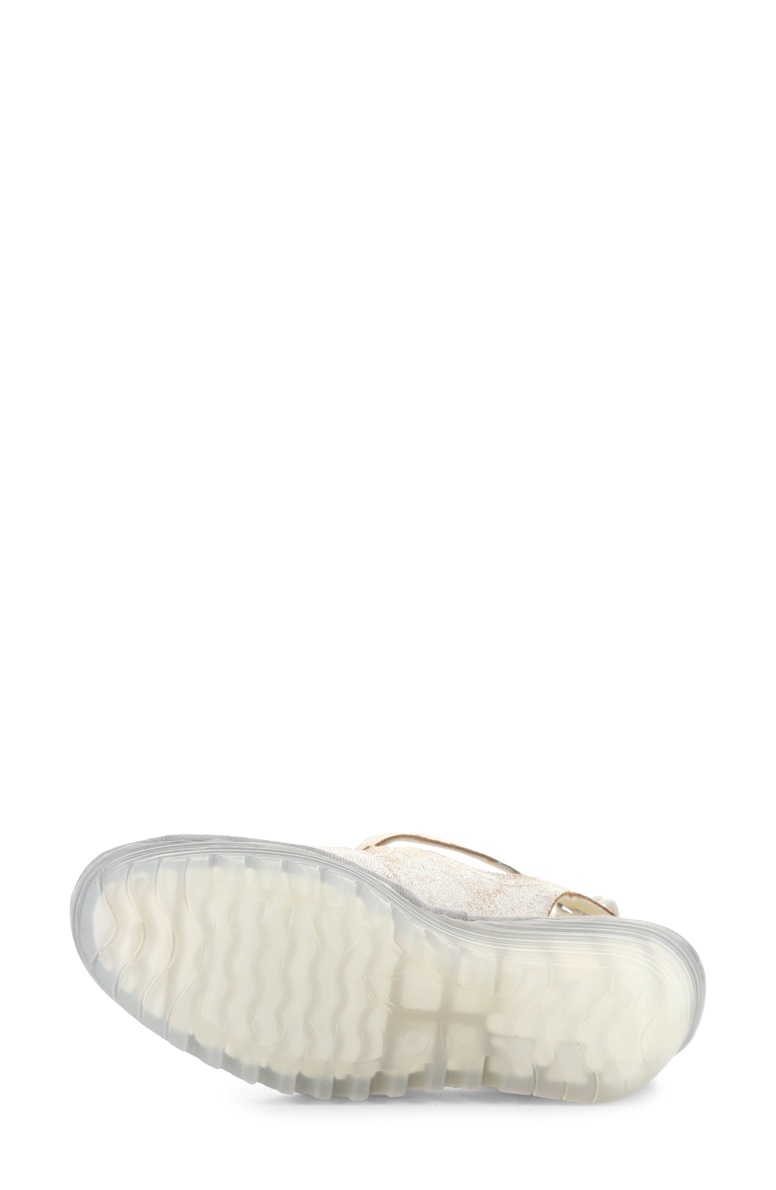 Fly London Yulp Platform Wedge Sandal, Alternate, color, Pearl/ Silver