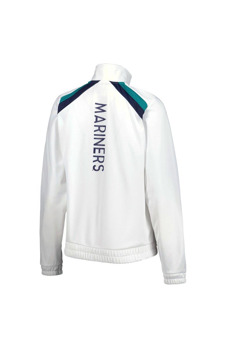 G-III 4HER BY CARL BANKS Women's G-III 4Her by Carl Banks White Seattle Mariners Red Flag Full-Zip Track Jacket, Alternate, color, White