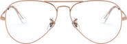 Ray-Ban 55mm Aviator Optical Glasses