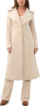 Trina Turk Starflower Faux Suede Coat