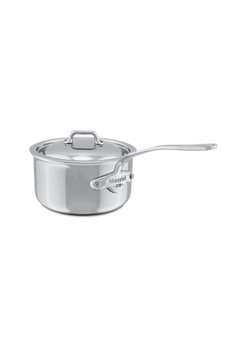 M'Cook 3.6 qt Stainless Steel Saucepan & Lid, Alternate, color, Silver