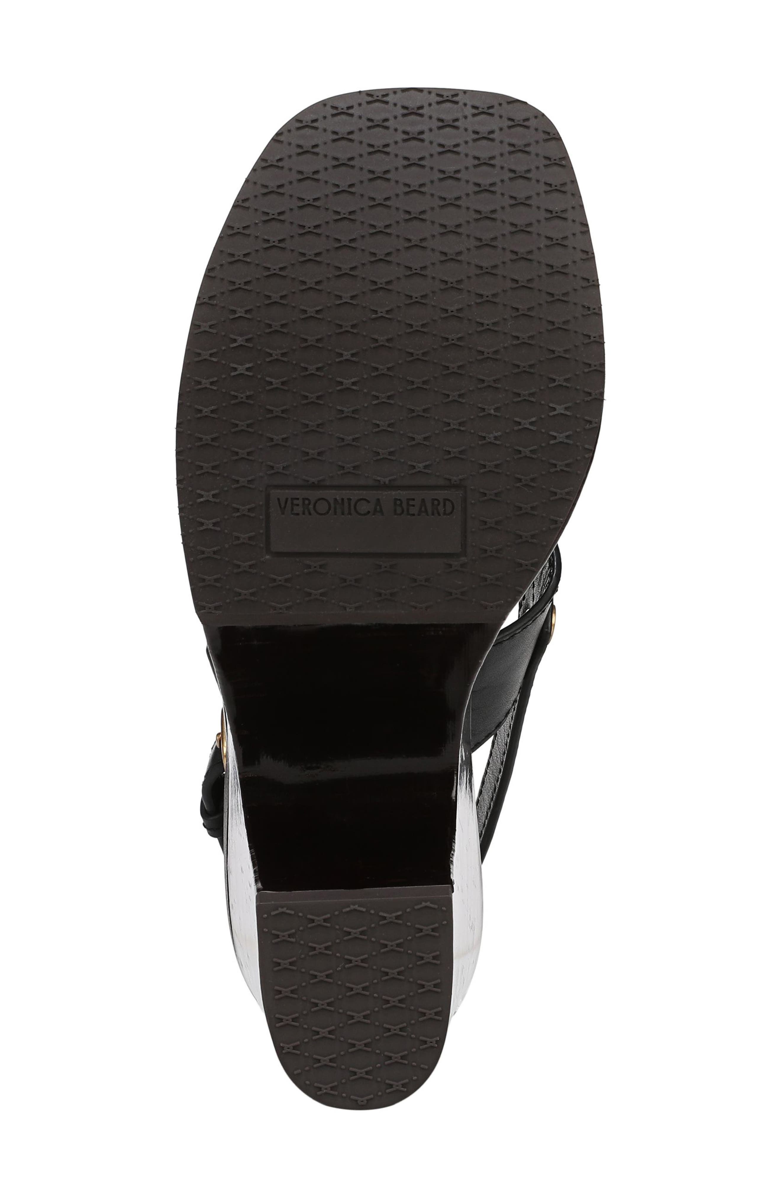 Veronica Beard Peony Slingback Platform Sandal, Alternate, color, Black