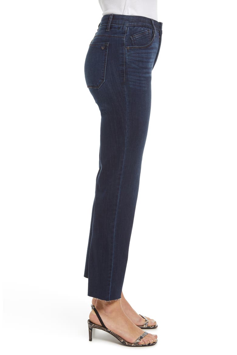 'Ab'Solution Raw Hem Slim Straight Jeans, Alternate, color, INDIGO