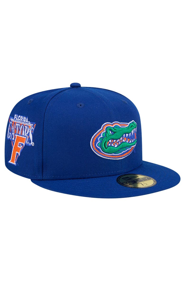 New Era Men's New Era Royal Florida Gators Throwback 59FIFTY Fitted Hat, Main, color,
