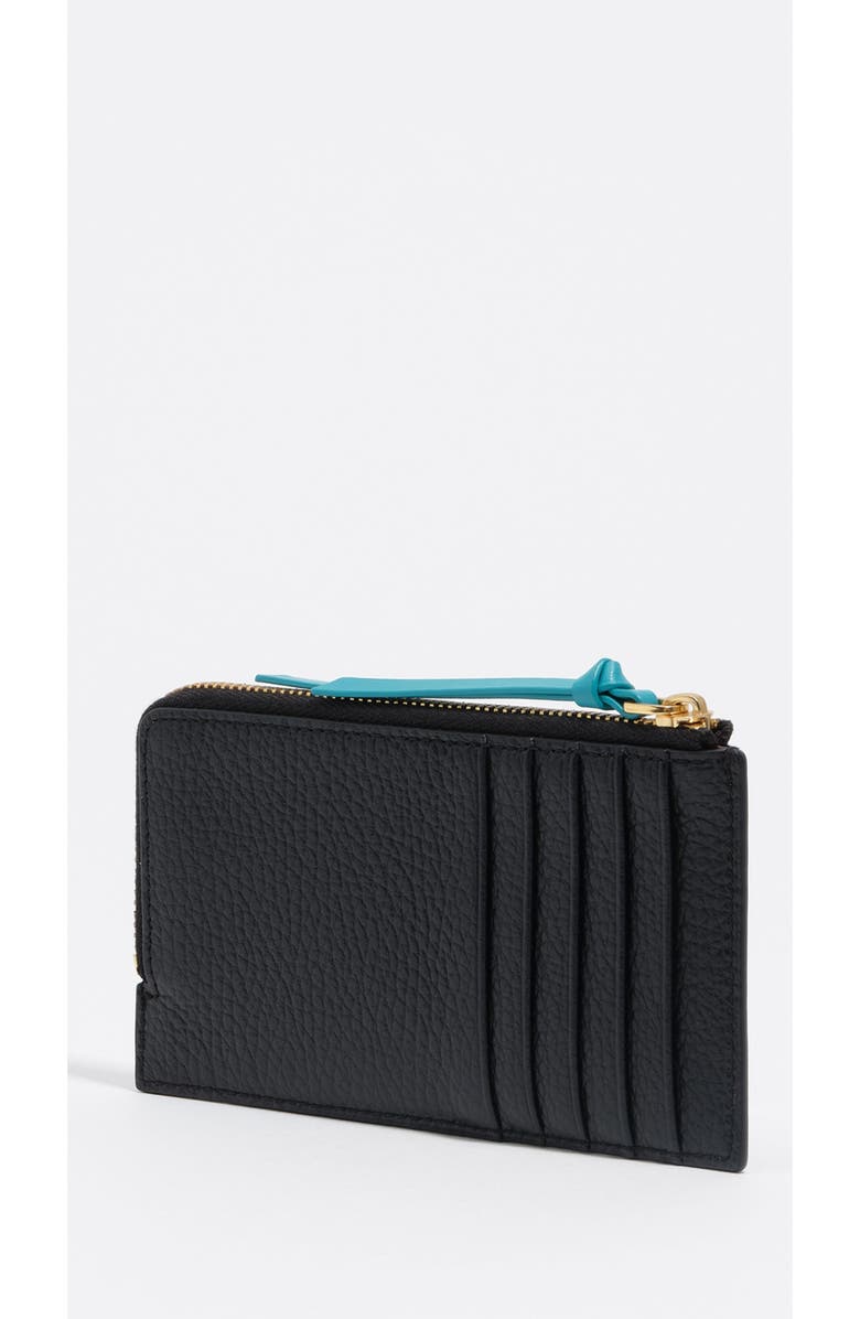 Bimba y Lola Bicolor Leather Wallet, Alternate, color, Black