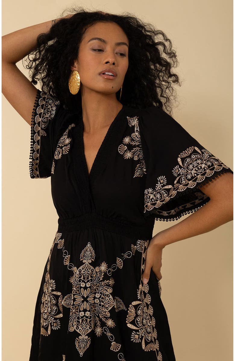 Hale Bob Elora Embroidered Dress, Alternate, color, 
