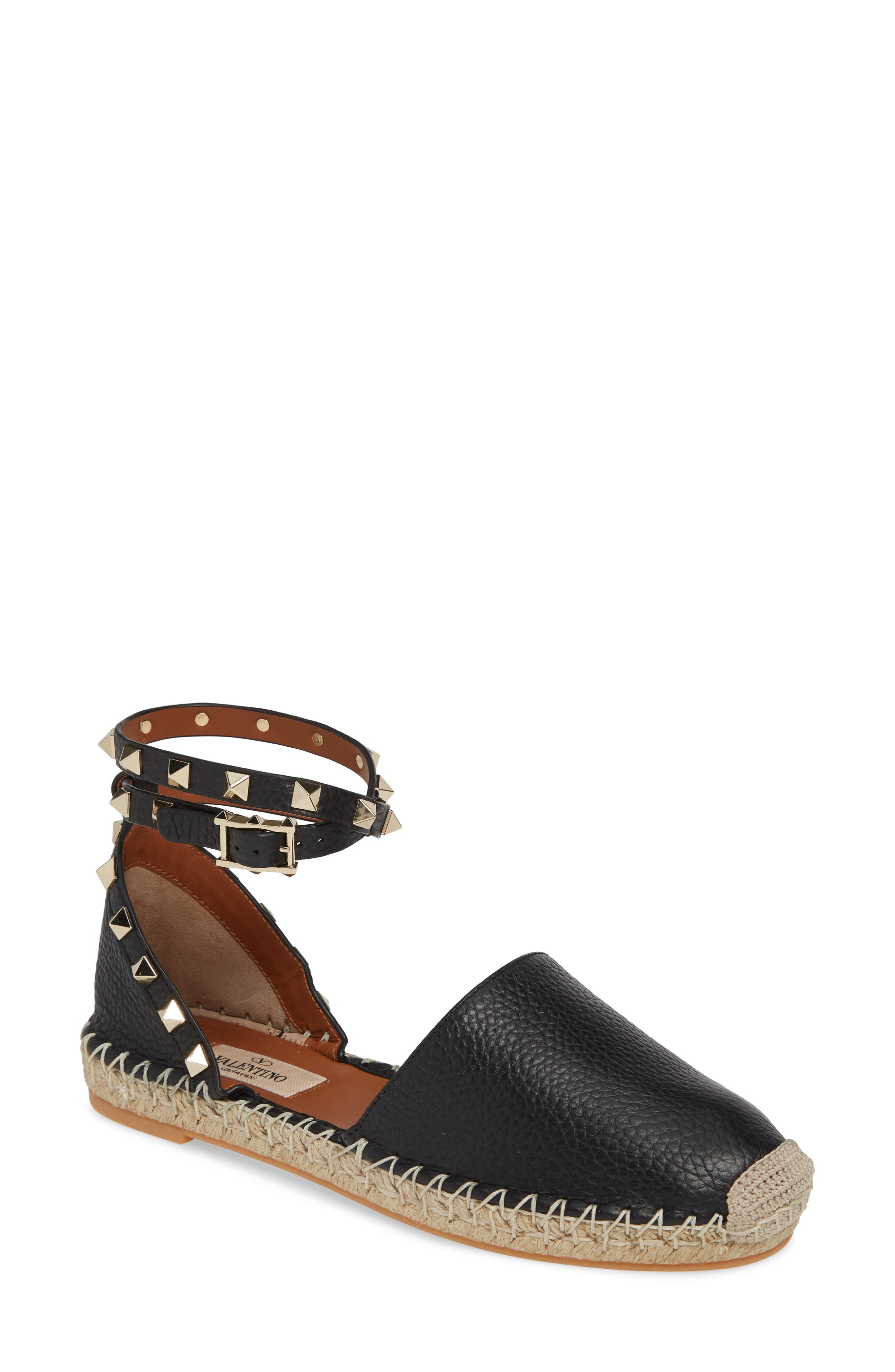 Valentino Garavani Rockstud Espadrille Flat, Main, color, 