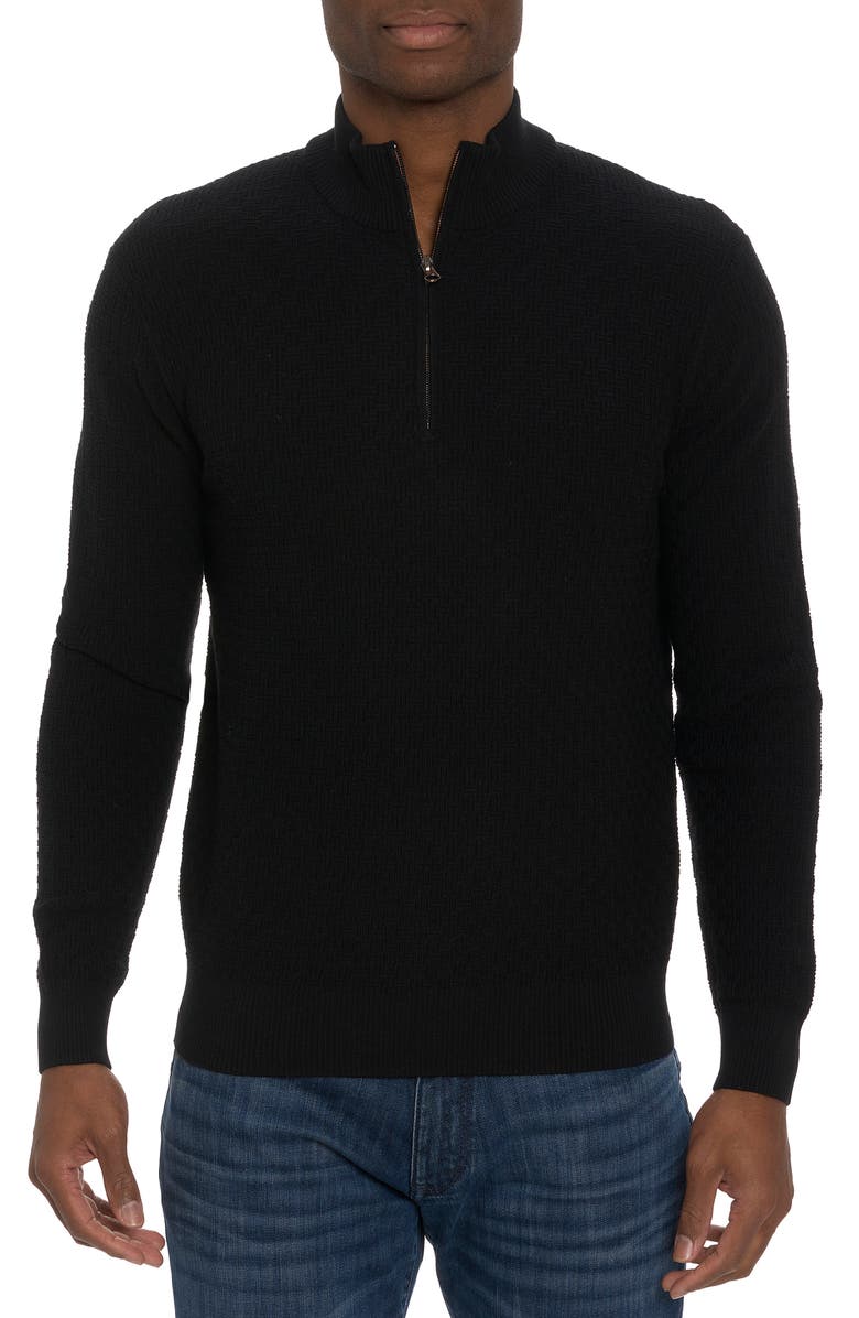 Robert Graham Reisman Quarter Zip Sweater, Main, color, 