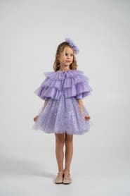 Mini Celebrities Shiny Tulle Dress Set
