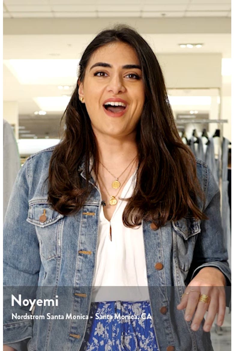 Button Front Denim Miniskirt video