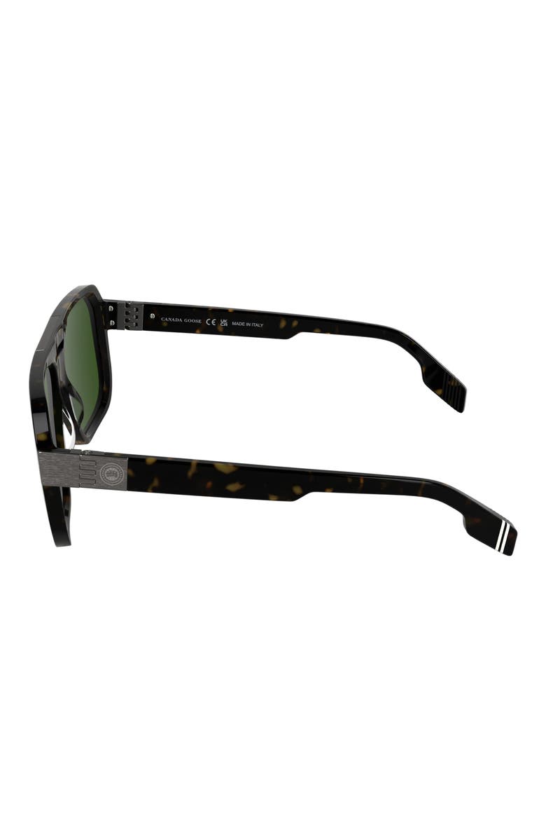 59mm Modified Rectangular Sunglasses, Alternate, color, DARK HAVANA