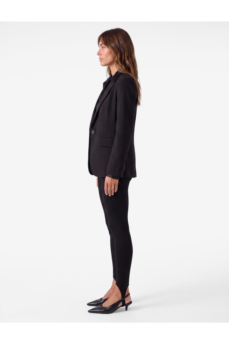 Leggings With Foot Strap Detail, Alternate, color, BLACK