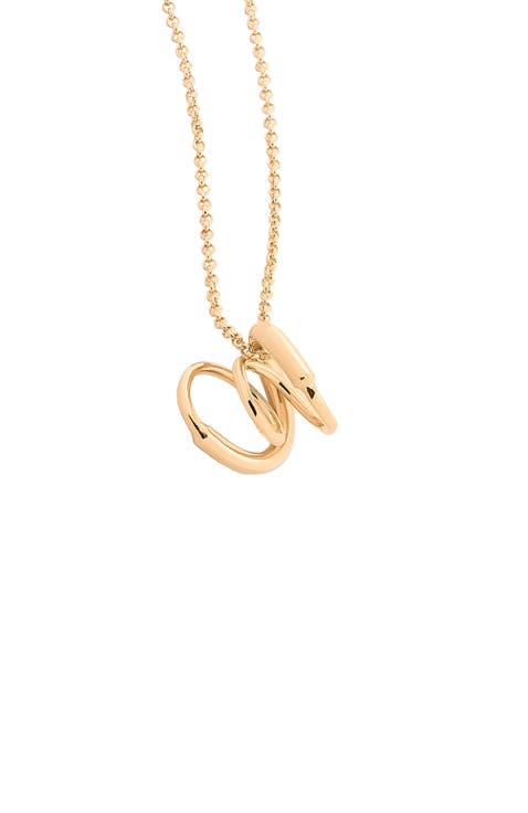 Celine chain pendant necklace