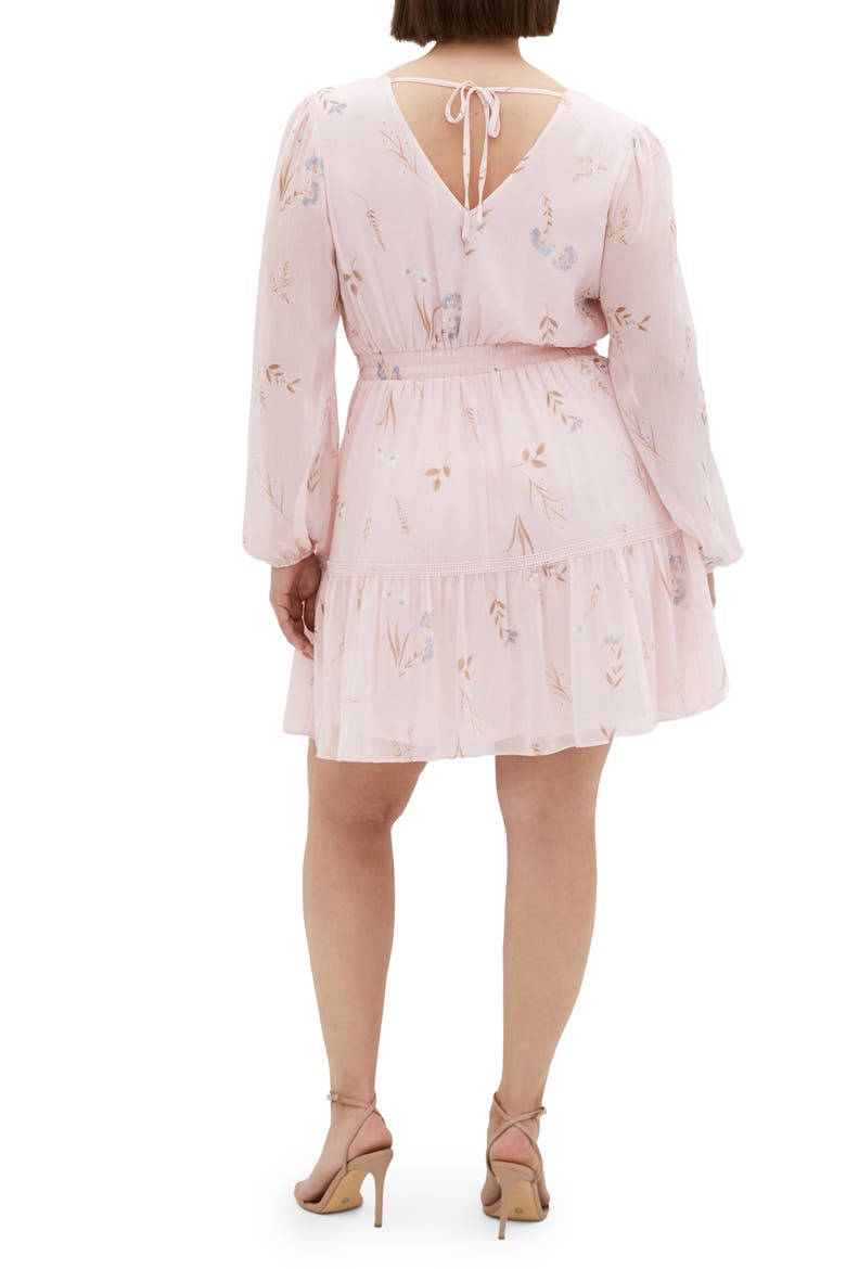 Kiki Floral Embroidered Long Sleeve Dress, Alternate, color, ARIA FLORAL