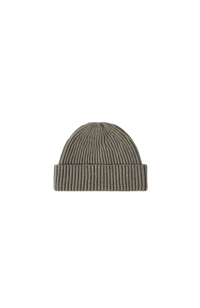 Brunello Cucinelli Cashmere English rib double knit beanie, Alternate, color, Military