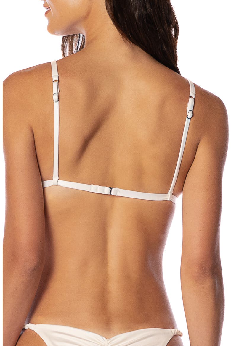 Crystal Pearl Celestina Bikini Top, Alternate, color, WHITE
