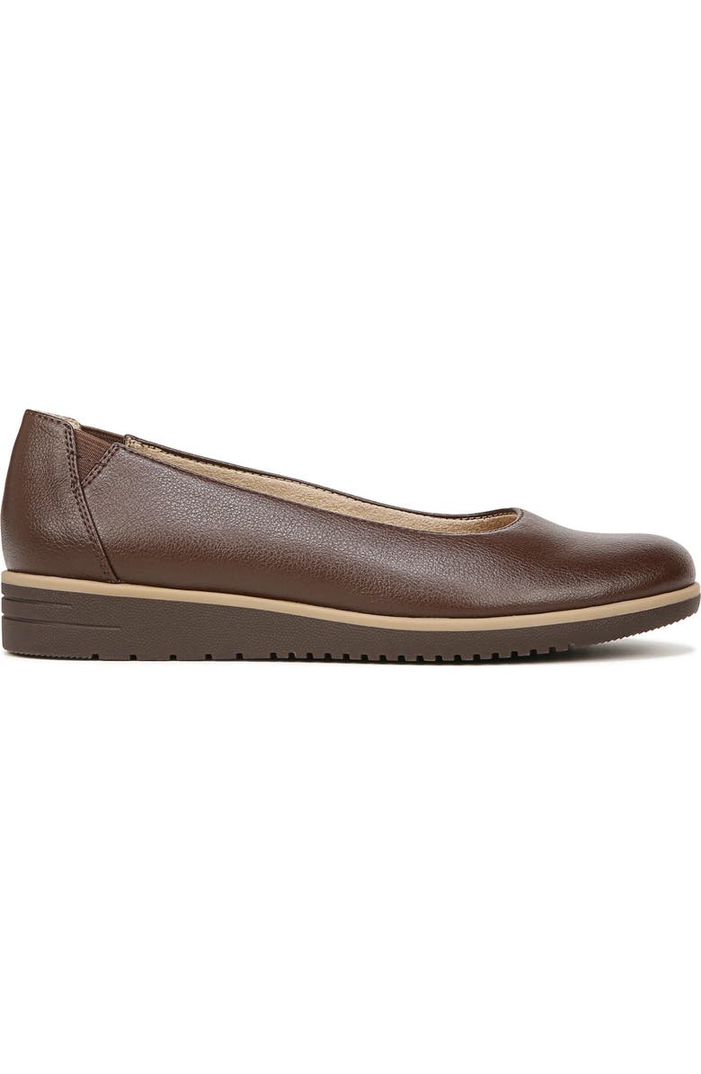 SOUL NATURALIZER Idea Ballet Wedge Slip-On Flat - Wide Width Available, Alternate, color, Coffee Brown