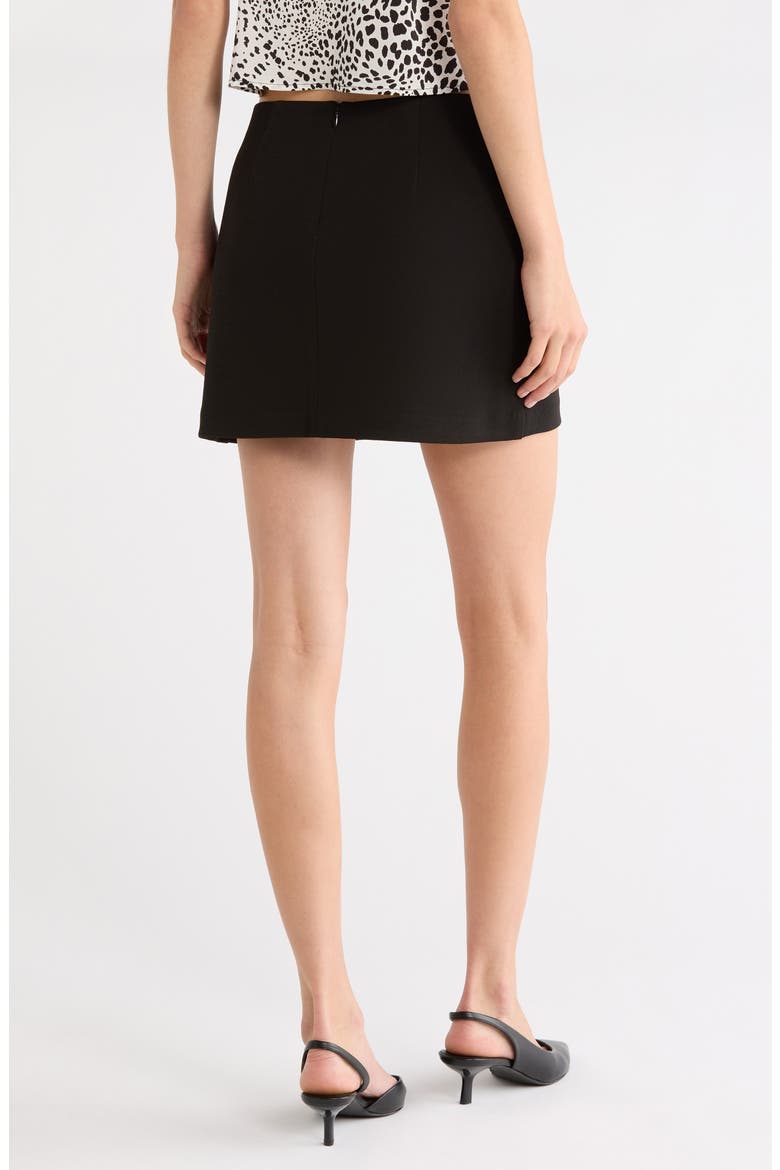 Monica Miniskirt, Alternate, color, BLACK