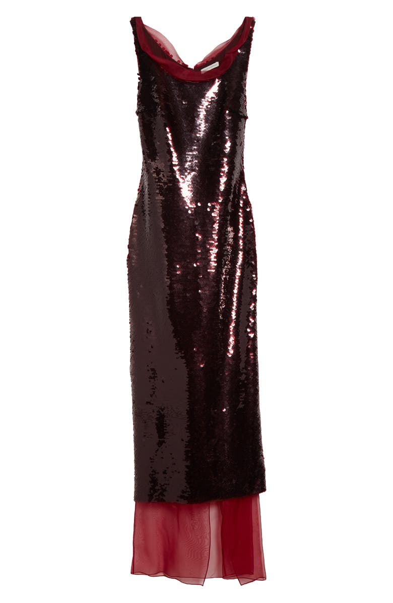 Emilia Wickstead Nehemia Sequin Column Dress, Alternate, color, 