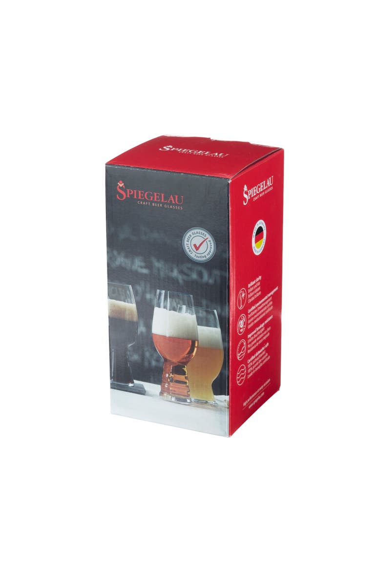 American Wheat Beer Glass, Alternate, color, Clear
