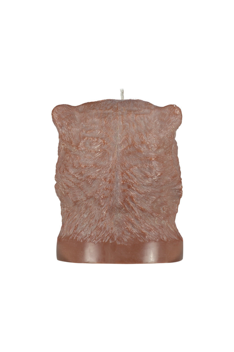 Bear Head Candle, Alternate, color, Rose Beige
