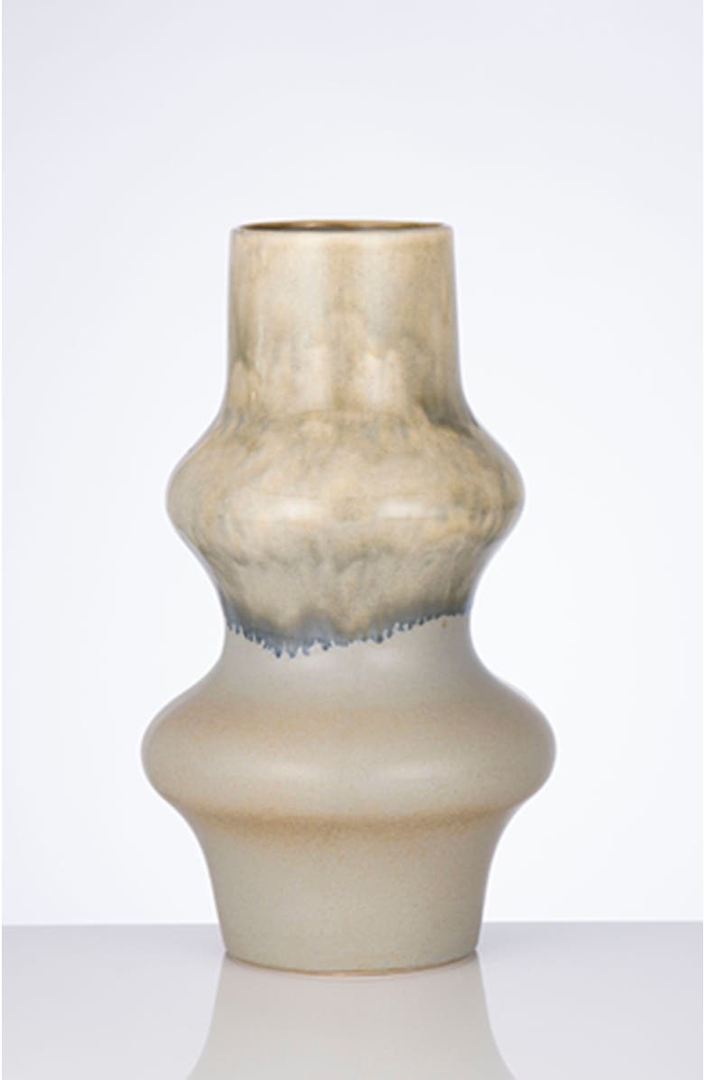 DinaDecor Dunes Blue Vase, Alternate, color, Neutral