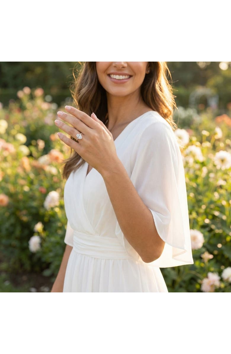 Bliss Diamond Certified 2Ct Oval Diamond Solitaire Thin Engagement Ring Gold Lab Grown, Alternate, color, 14K White Gold