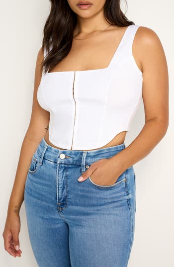 GOOD AMERICAN GOOD AMERICAN POPLIN CORSET 