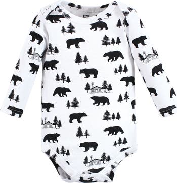 Cotton Long-Sleeve Bodysuits 3-Pack