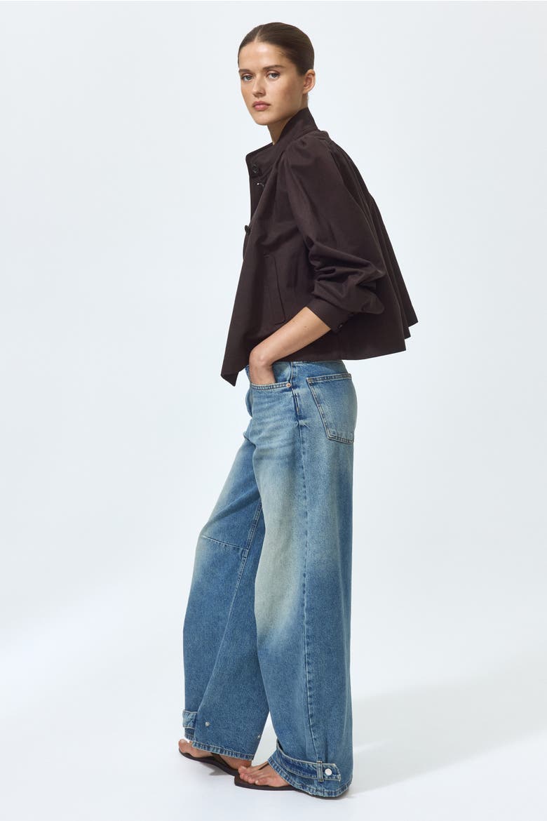Barrel High Waist Jeans, Alternate, color, Denim blue