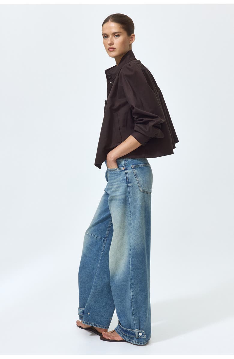 H&M Barrel High Waist Jeans, Alternate, color, Denim Blue