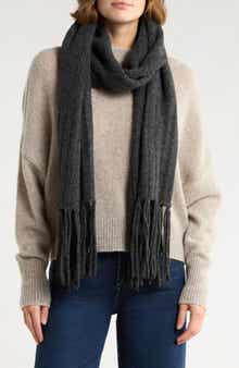 BCBG Fringe Trim Muffler Scarf