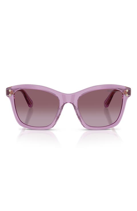 54mm Gradient Square Sunglasses