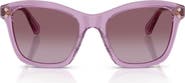 Swarovski 54mm Gradient Square Sunglasses