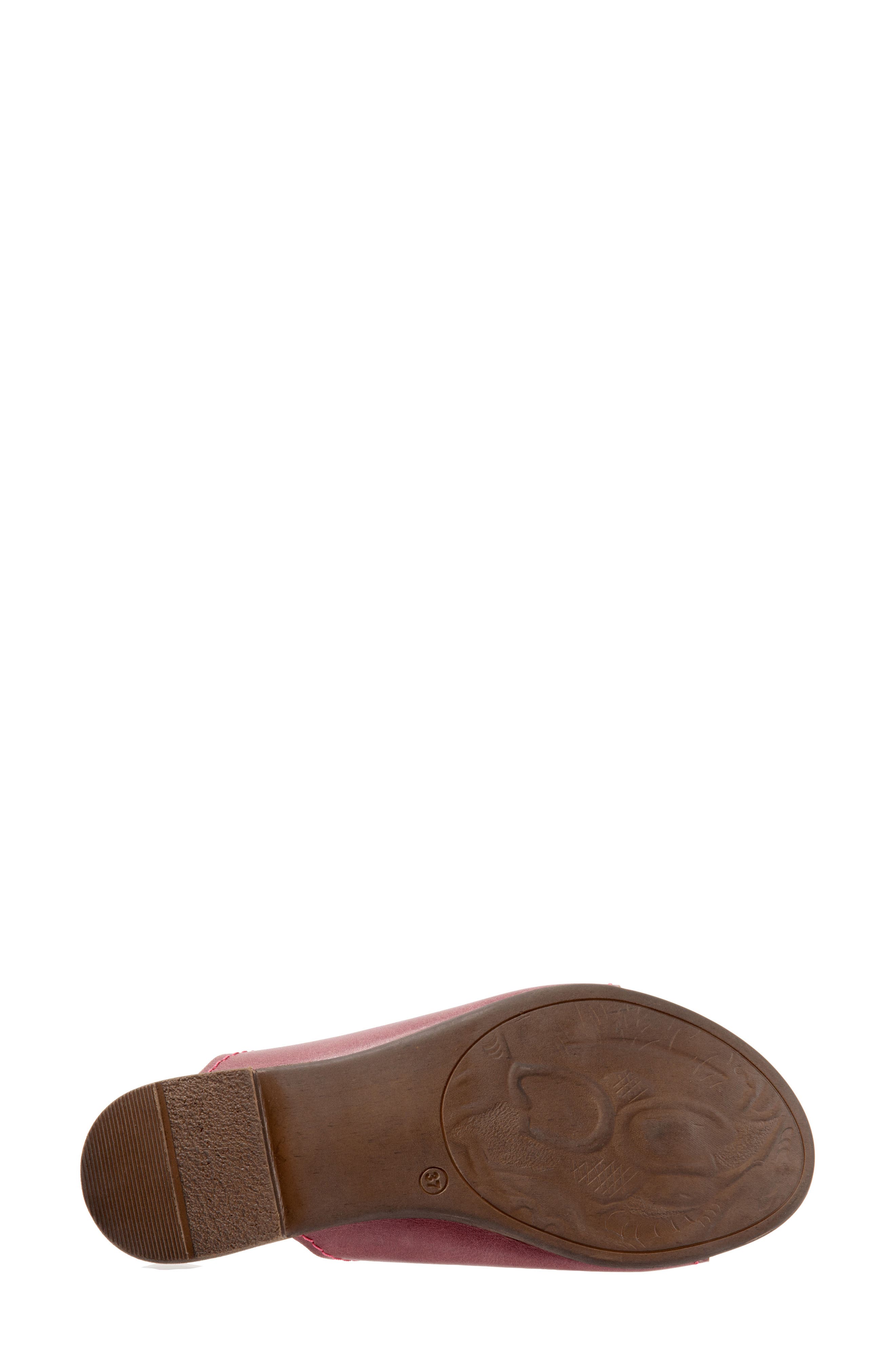 Tulla Slide Sandal, Alternate, color, BORDEAUX LEATHER