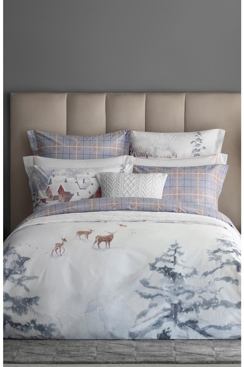 Snowy duvet cover, Alternate, color, White