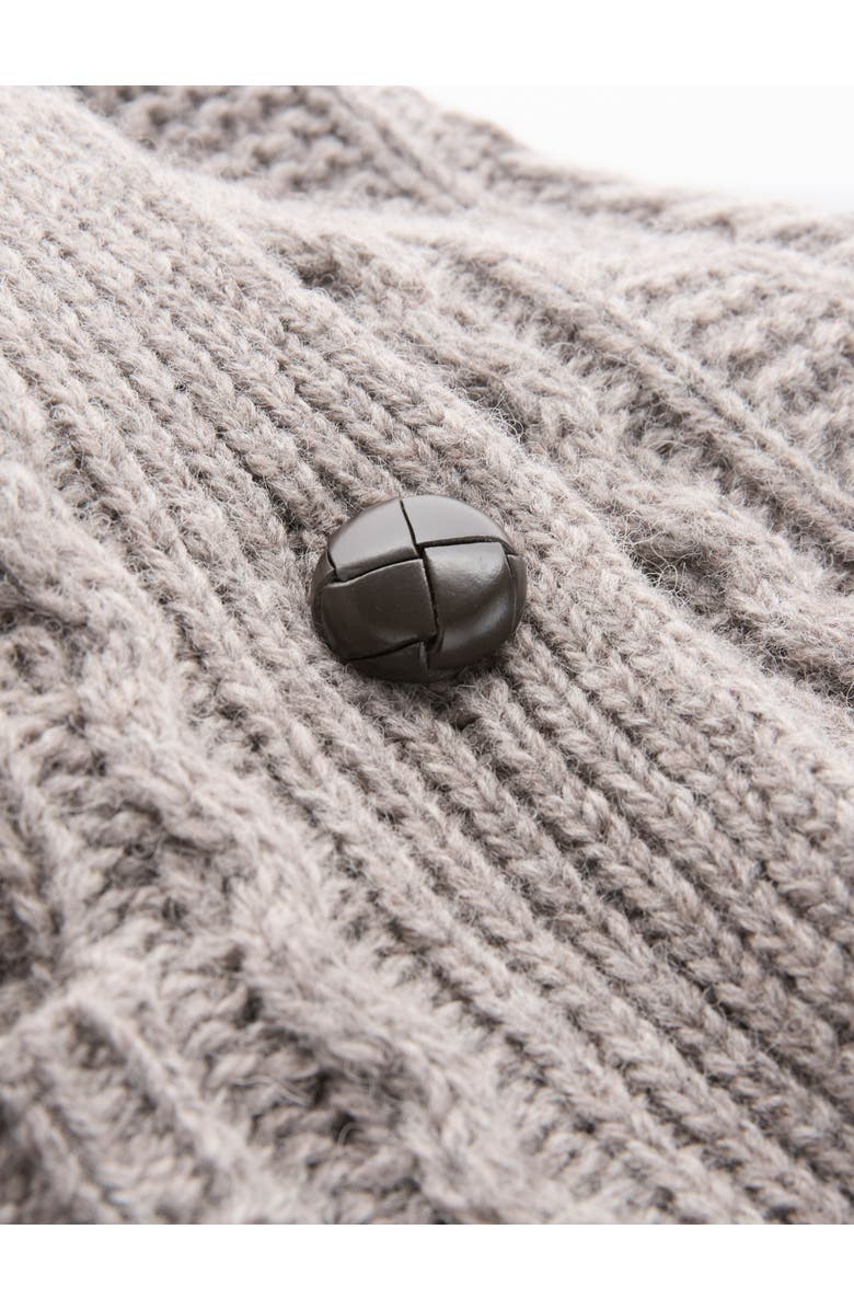 Celtic & Co. Relaxed fit cable knit cardigan, Alternate, color, 