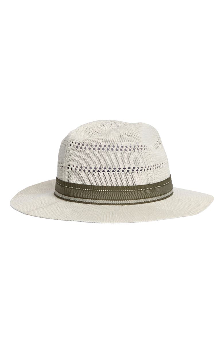 Barbour Whitfield Fedora Hat, Alternate, color, Antique White